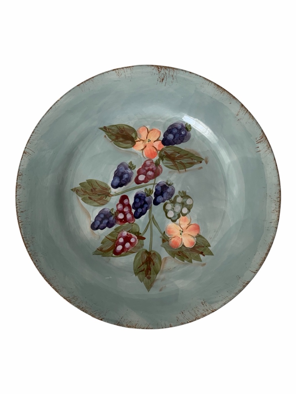 MESA International Plate Handcrafted Warner New Hampshire Grape Vine Salad Wine